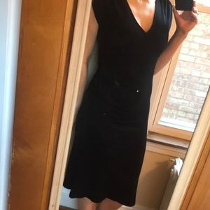 Karen Kane LBD knee length, V neck, stretchy